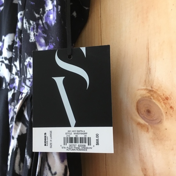 Vera Wang Pleat Panel Autumn Romance Dress - Picture 4 of 7